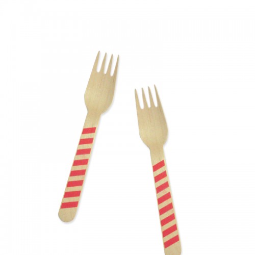 Fork - Stripe Red